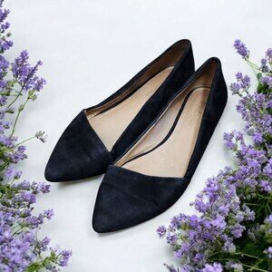 Madewell Womens Lizbeth Leather/Suede Pointed Toe Loafer Flats Shoes Size 9.5